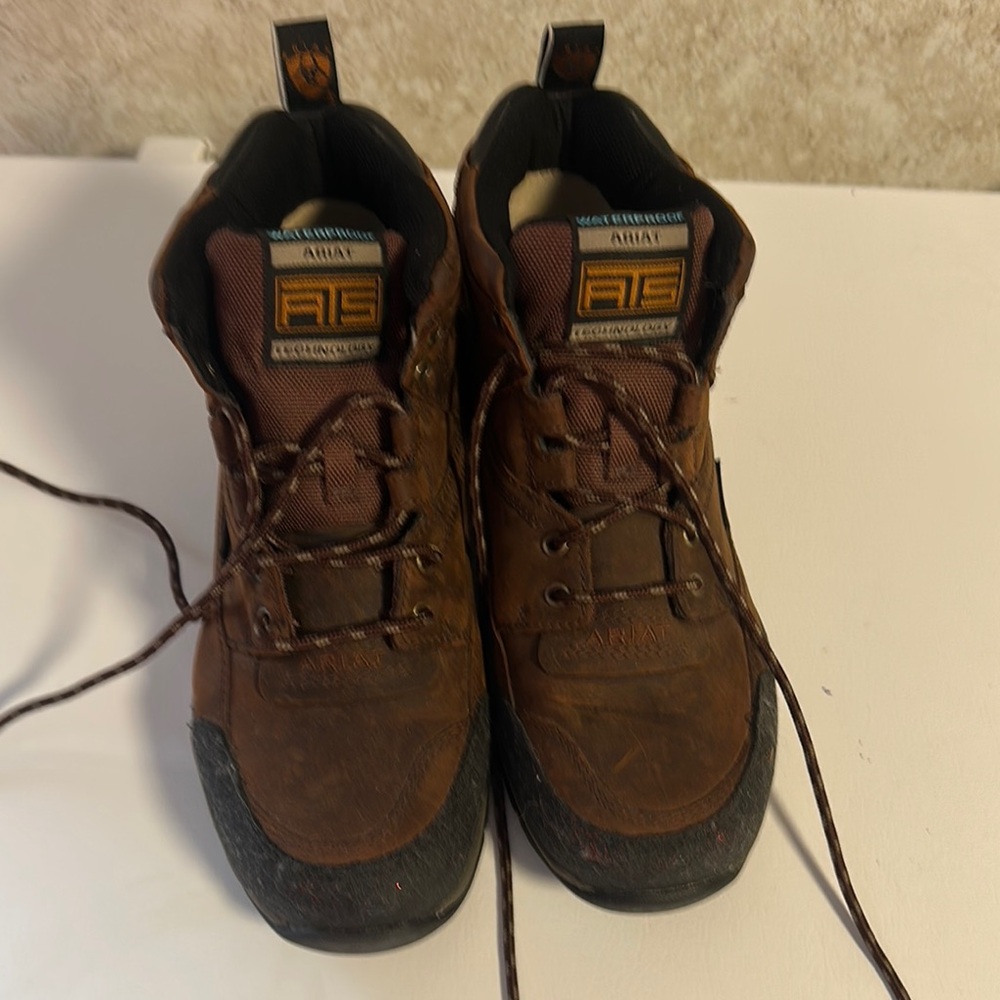 Ariat Brown Outdoor Boots with Lace-Up Design